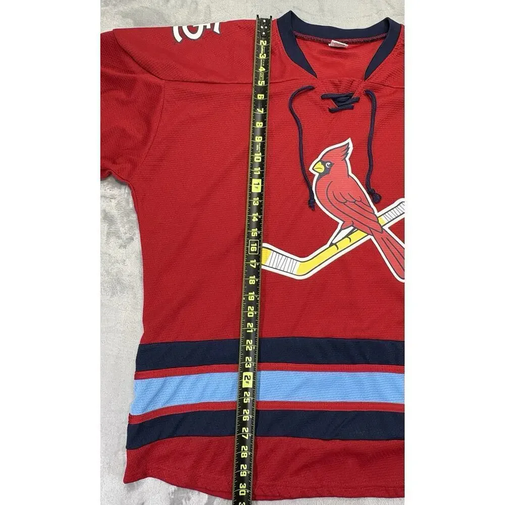 St. Louis Cardinals Hockey Jersey Red Bird Stick Blues 2024 XL - Picture 4 of 9